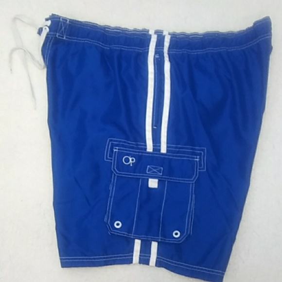 Op blue and white swim trunks - Picture 3 of 4